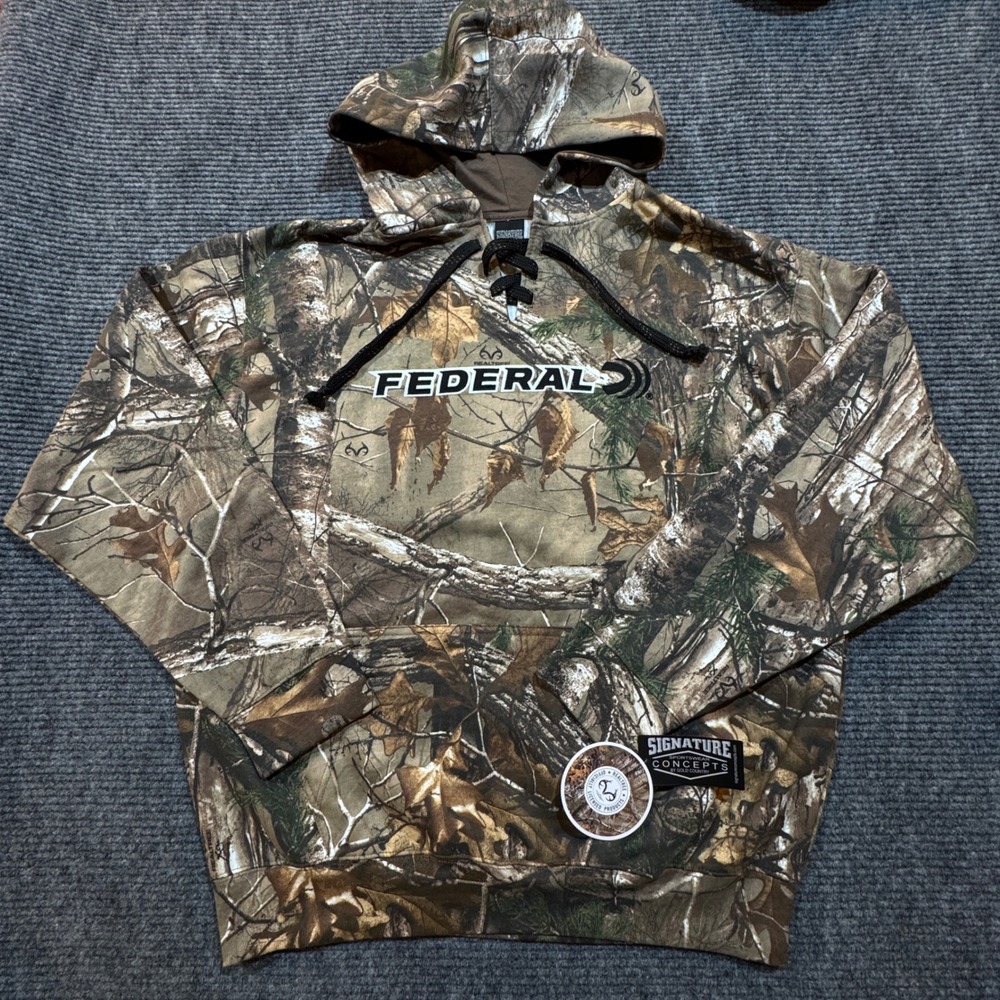 Signature Concepts Federal Realtree Xtra Camo Hoodie Men's L Camouflage Lace Up